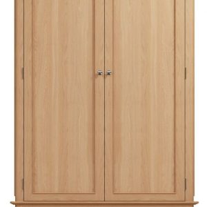 Appleby Oak 2 Door 1 Drawer Wardrobe