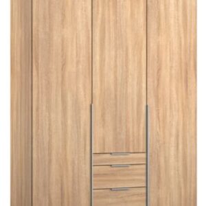 Rauch Alabama Sonoma Oak 3 Door 3 Drawer Combi Wardrobe - 136cm