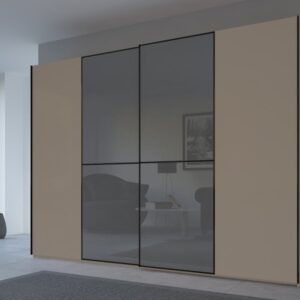 Rauch 20UP Front 1A Sliding Wardrobe with Glossy Glass Front