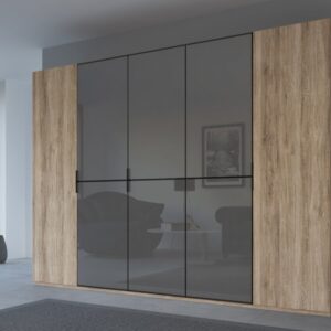 Rauch 20UP Front 1A Wardrobe with Glossy Glass Front