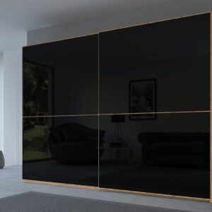 Rauch 20UP Front 2A Sliding Wardrobe with Glossy Glass Front