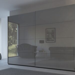 Rauch 20UP Front 3A Sliding Wardrobe with Glossy Glass Front