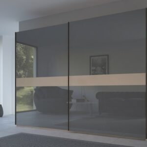 Rauch 20UP Front 4A Sliding Wardrobe with Glossy Glass Front