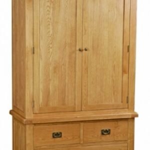 Addison Premium Oak 2 Door 3 Drawer Double Wardrobe