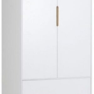 Alicia White 2 Door 2 Drawer Double Wardrobe