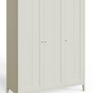 Alwin Grey Painted 3 Door Triple Wardrobe