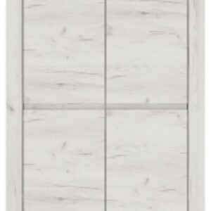 Angel White 2 Door 2 Drawer Double Wardrobe