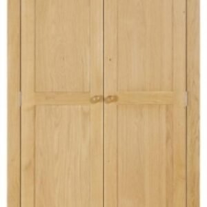 Arlington Oak 2 Door Hanging Wardrobe