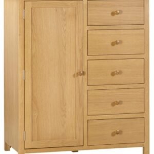 Arlington Oak Short Wardrobe