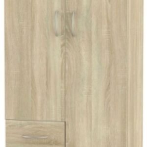 Avon Oak Effect 2 Door Wardrobe - RHF 3 Drawers