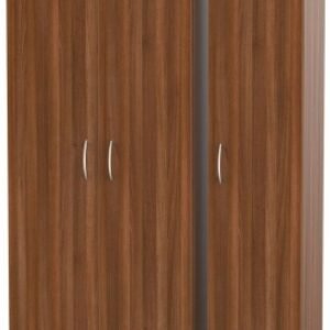 Avon Walnut Effect 3 Door Triple Wardrobe