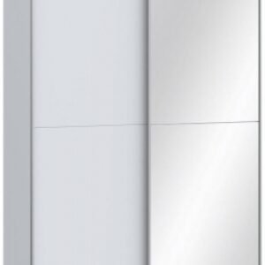 Babetta White 2 Door Sliding Mirror Wardrobe