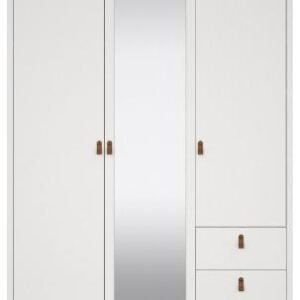 Barcelona White 3 Door Combi Wardrobe