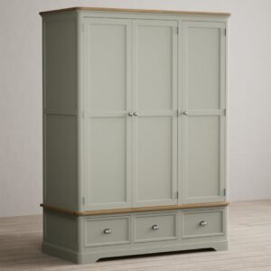 Brampton Soft Green Painted Triple Wardrobe