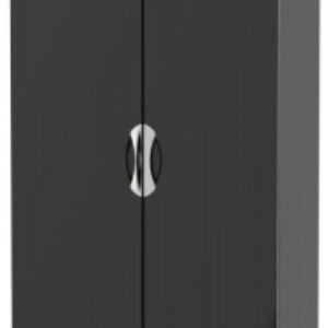 Camden Black Gloss 2 Door 2 Drawer Double Wardrobe