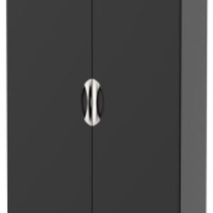 Camden Black Gloss 2 Door 2 Drawer Tall Wardrobe