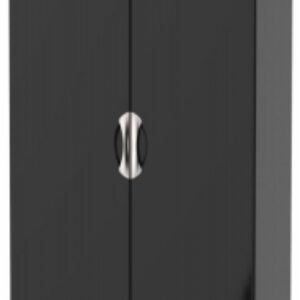 Camden Black Gloss 2 Door Plain Wardrobe