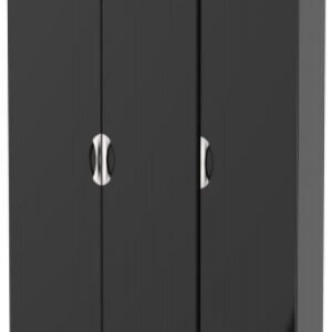 Camden Black Gloss 3 Door Triple Wardrobe