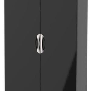 Camden Black Gloss Midi Wardrobe