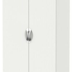 Camden Grey 2 Door Plain Tall Wardrobe