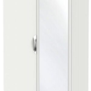 Camden Grey 2 Door Tall Wardrobe - 1 Mirror