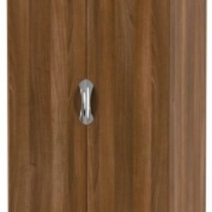 Camden Walnut Effect 2 Door Plain Tall Wardrobe