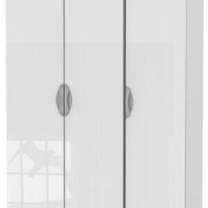 Camden White Gloss 3 Door Tall Triple Wardrobe