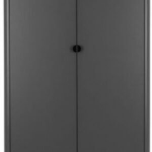 Chloe Grey 2 Door 1 Drawer Double Wardrobe