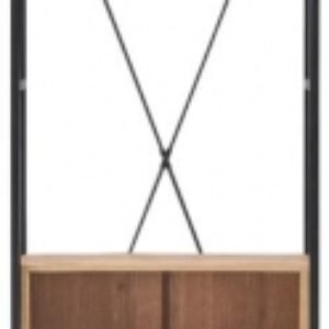 Claire Light Oak 5 Shelves Open Wardrobe