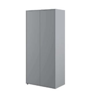 Clarion Wooden Wardrobe With 2 Doors In Grey