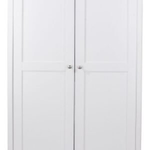 Como White Painted 2 Door Wardrobe