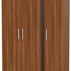 Contrast Noche Walnut 3 Door Tall Triple Wardrobe