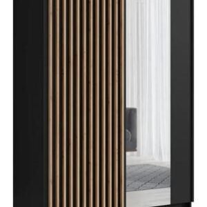 Dalia Black Oak 2 Door Sliding Wardrobe