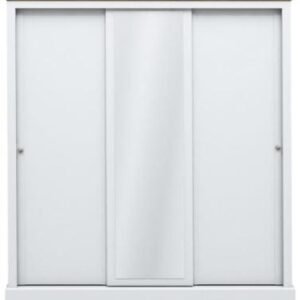 Devon White 3 Door Sliding Mirror Wardrobe