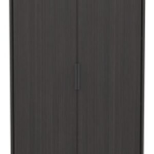 Diego Black 2 Door 2 Drawer Tall Wardrobe