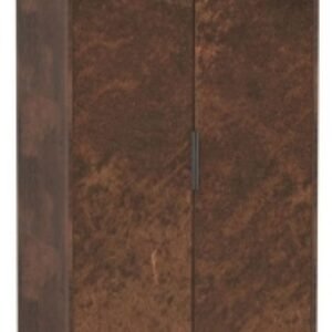 Diego Copper and Black 2 Drawer Tall Wardrobe