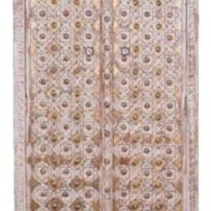 Fordoche Carved Mango Tree Wood 2 Door Wardrobe