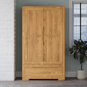 Harper Solid Oak Double Wardrobe