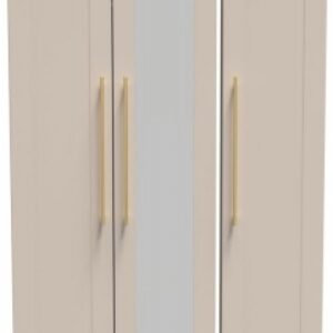 Haworth Cashmere 3 Door Tall Triple Wardrobe - 1 Mirror