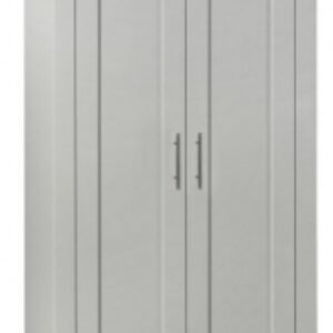 Highgate Grey and Oak Effect Wardrobe - 2 Doors