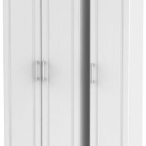 Kent White and Oak 3 Door Tall Triple Wardrobe