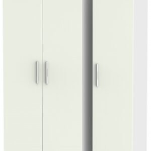 Knightsbridge Cashmere Matt and White 3 Door Triple Wardrobe