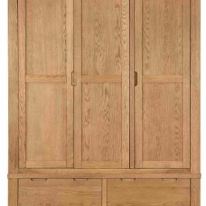 Laney Oak 3 Door Wardrobe