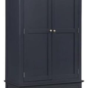 Luciana Black 2 Door 1 Drawer Double Wardrobe