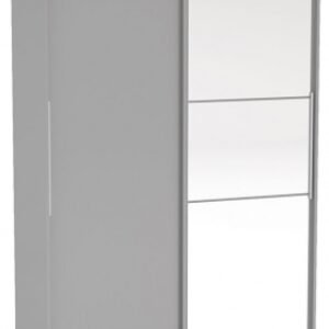 Lynx Grey 2 Door Sliding Mirrored Wardrobe