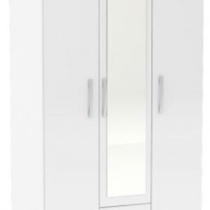 Lynx White 3 Door Combi Wardrobe