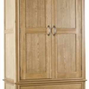 Lyon Oak 2 Door 1 Drawer Wardrobe