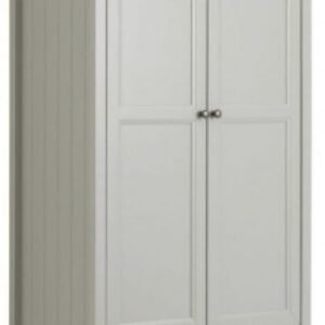 Maine Grey 2 Door 1 Drawer Double Wardrobe