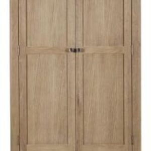 Memphis Oak Effect 2 Door 1 Drawer Double Wardrobe