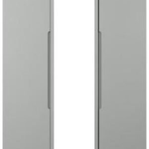 Milan Grey 3 Door Tall Triple Wardrobe - 1 Mirror